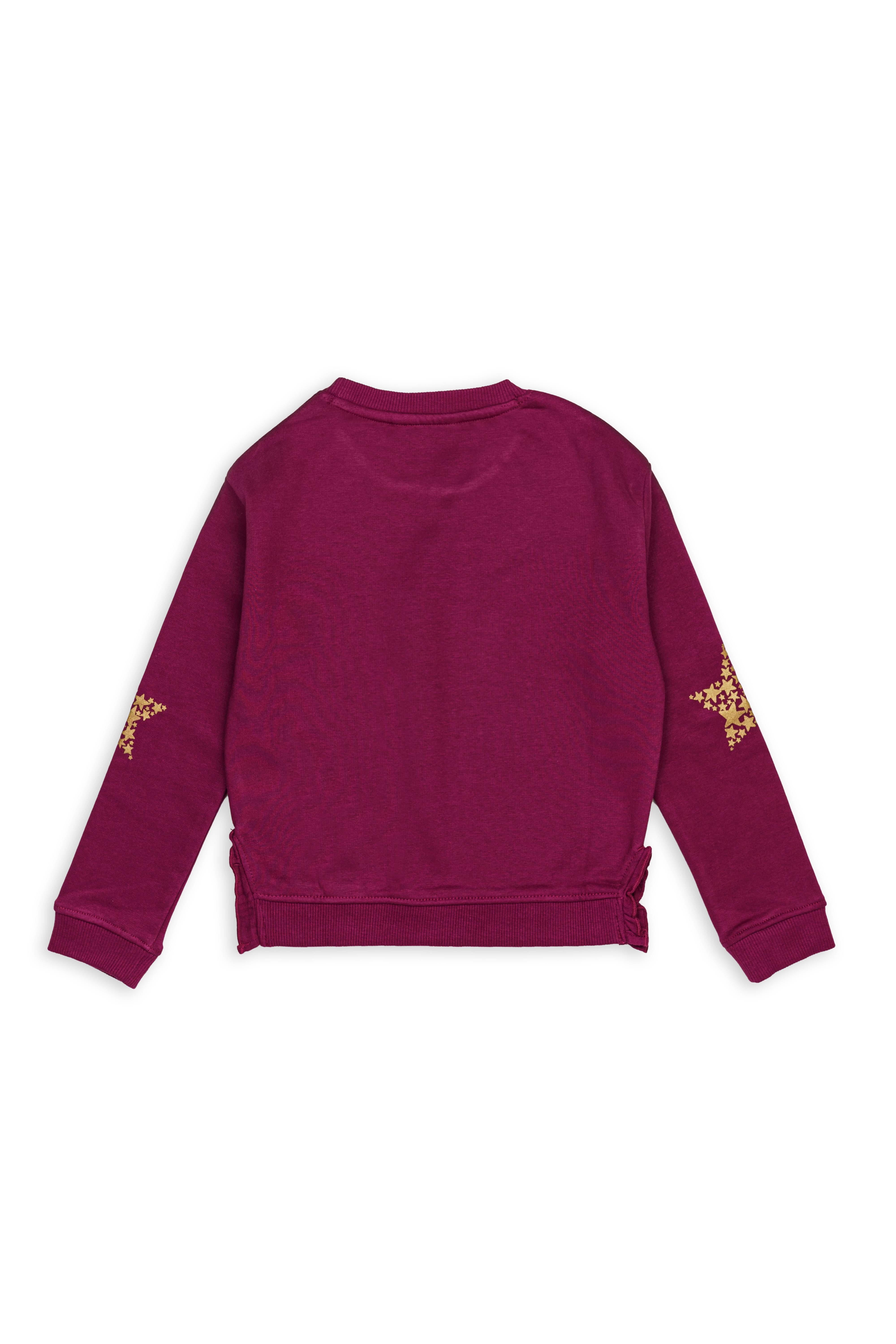 H by Hamleys Girls Full Sleeves Sweatshirt - Red