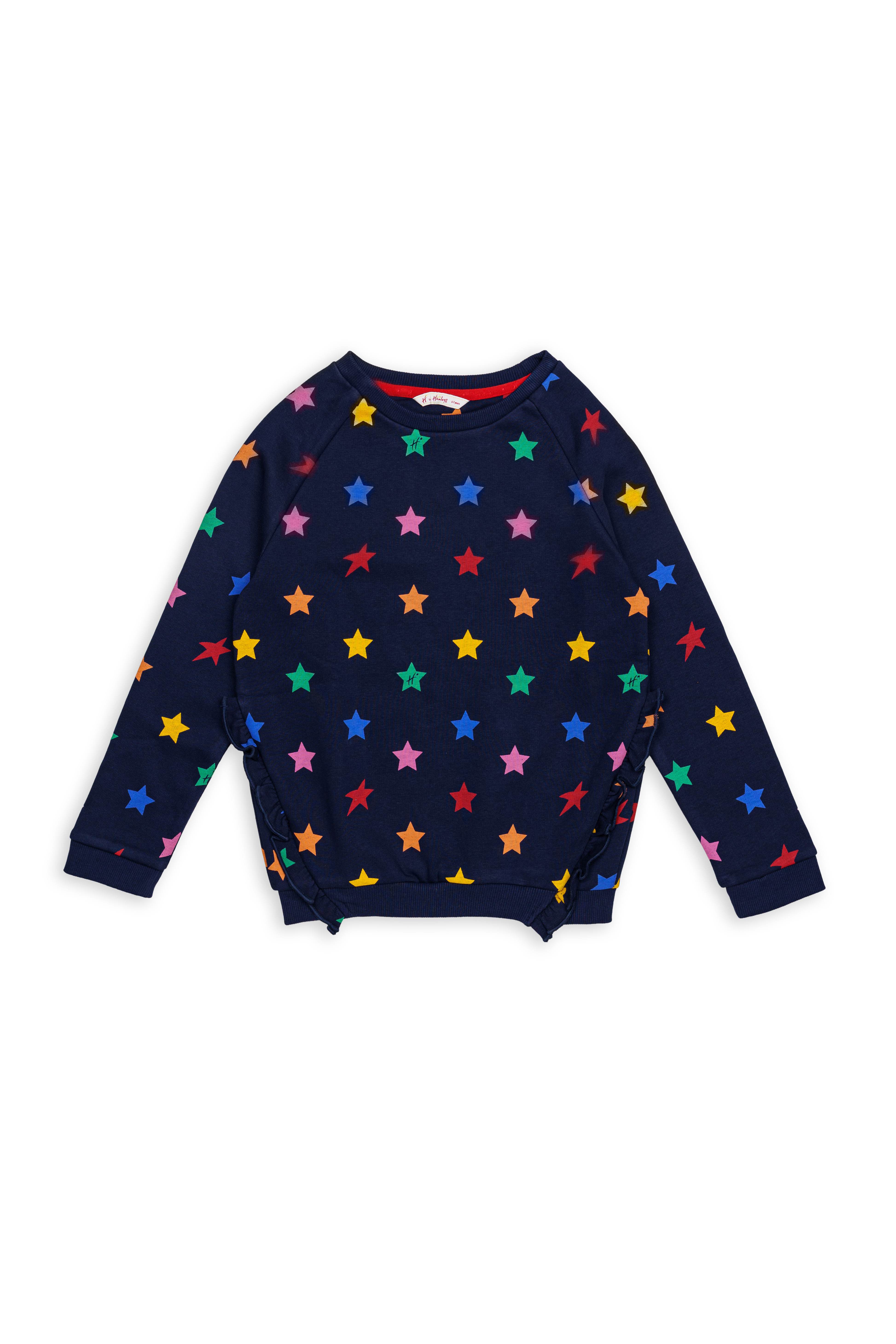 H by Hamleys Girls Full Sleeves Sweatshirt - Blue