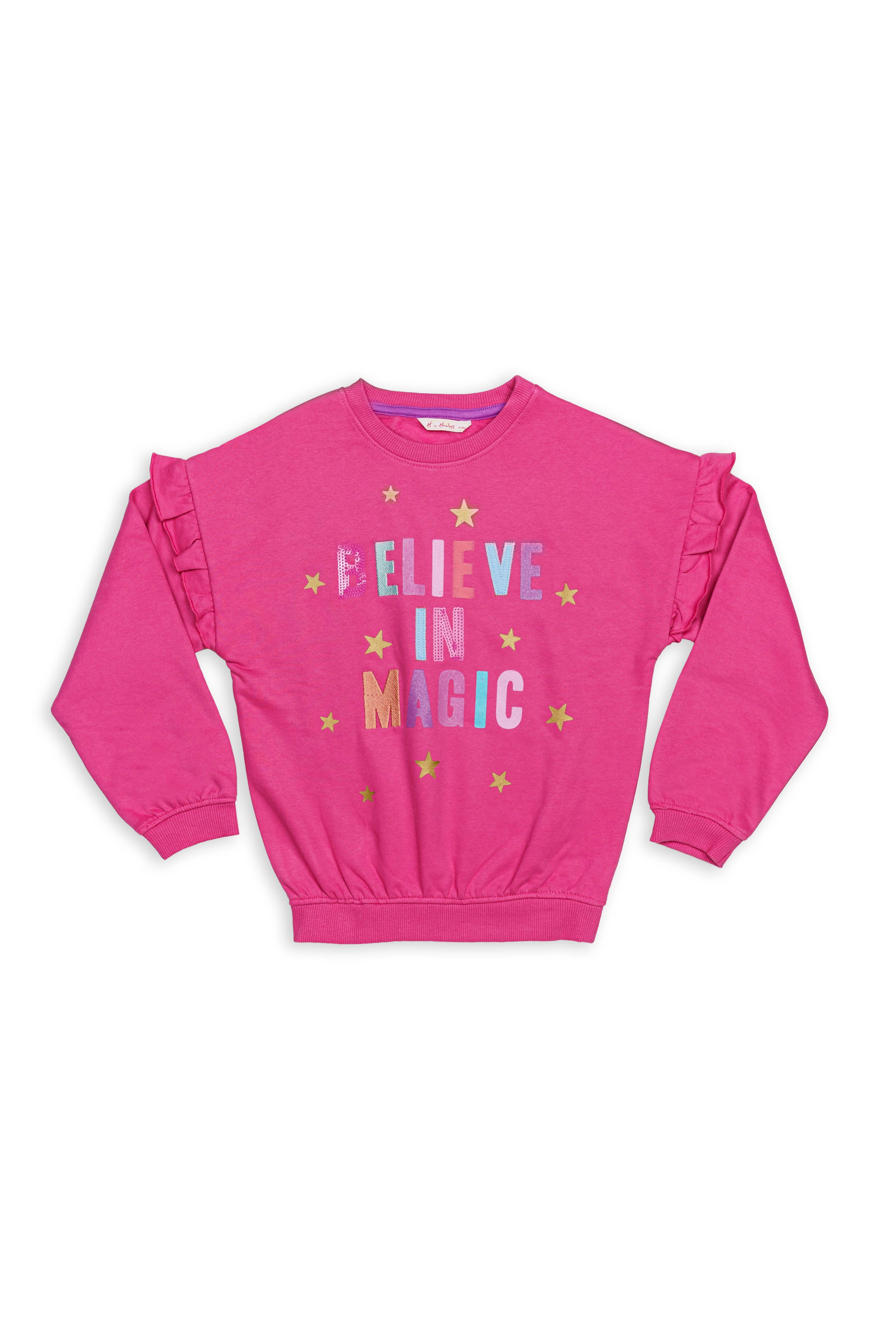 H by Hamleys Girls Full Sleeves Sweatshirt - Red