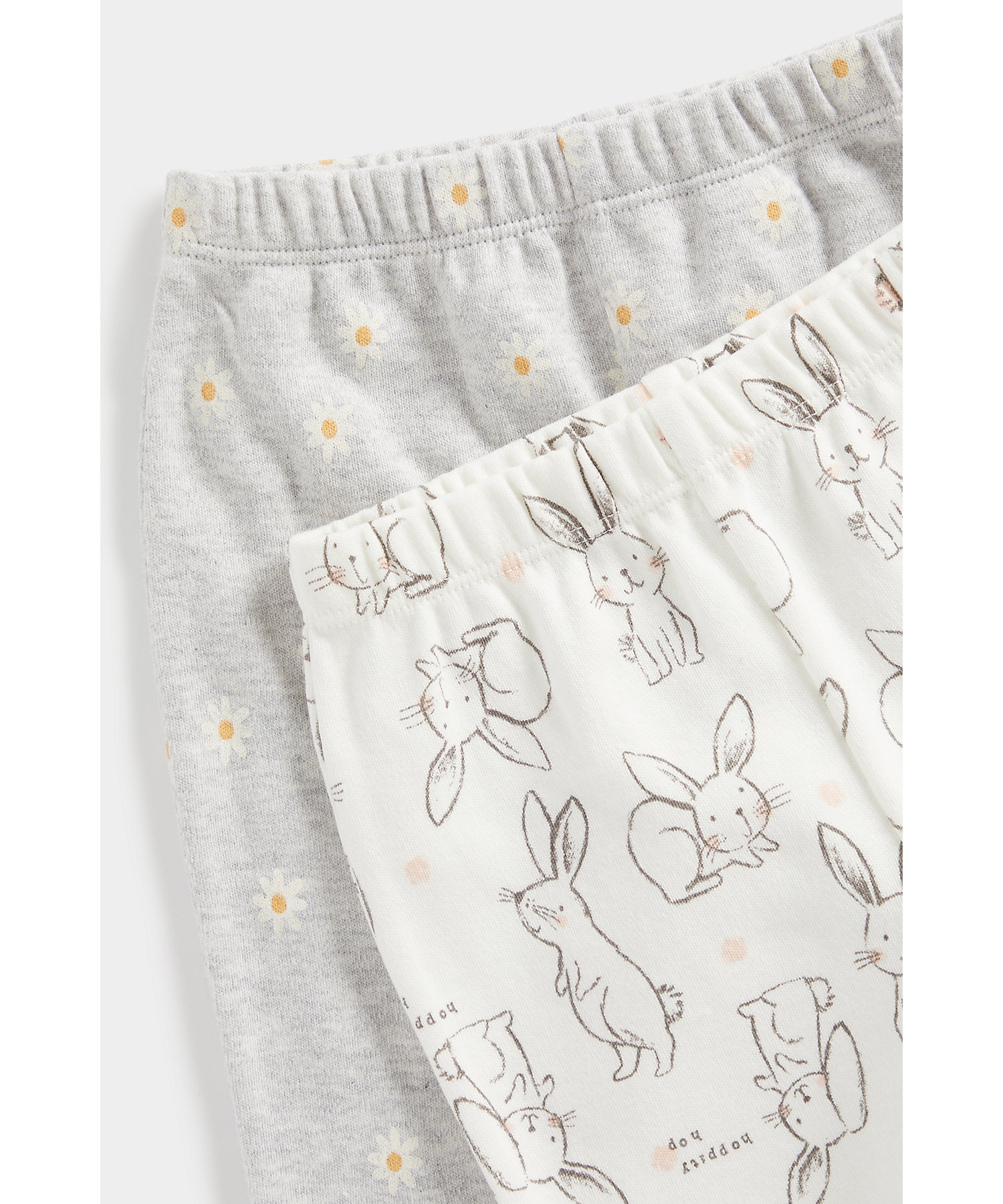 Mothercare | Unisex Full Sleeves T-Shirt & Jogger Set Cute Bunny-Multicolor 7