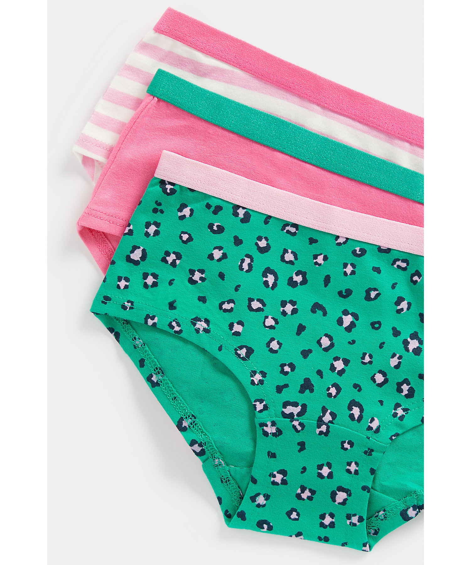 Mothercare | Girls Briefs -Pack of 3-Pink 1