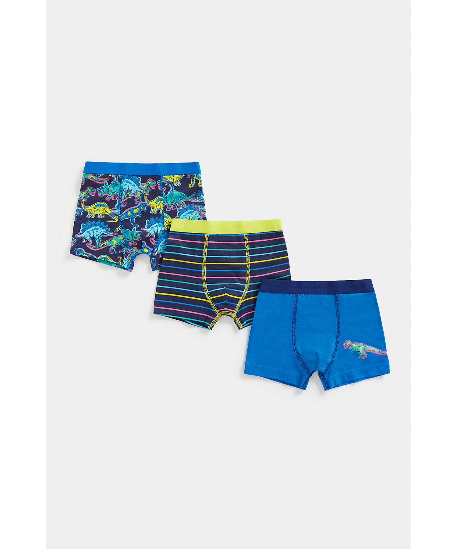 Mothercare | Boys Briefs Dino Design-Pack of 3-Blue 0