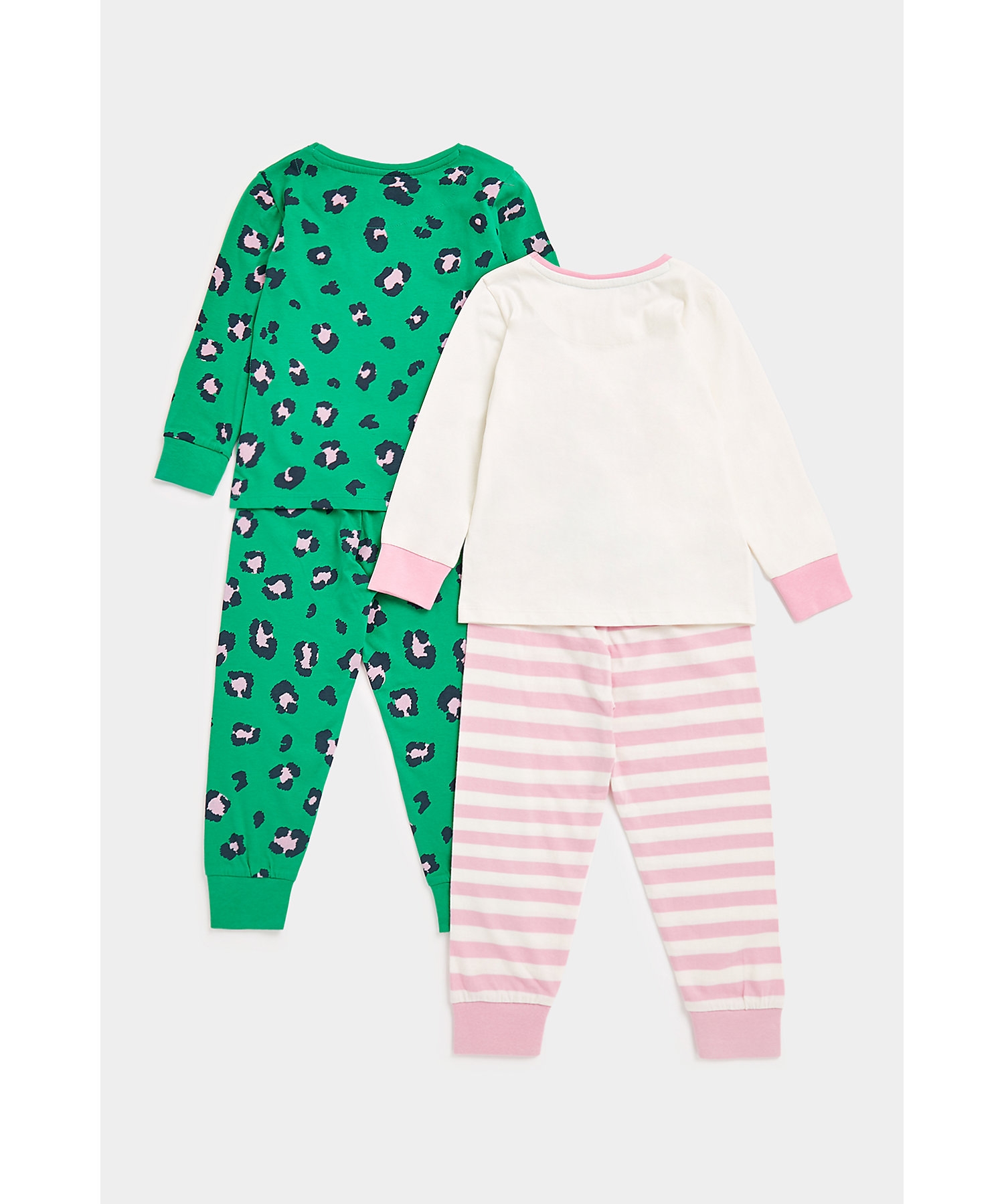 Mothercare | Girls Full Sleeves Pyjama Sets -Pack of 2-Multicolor 1