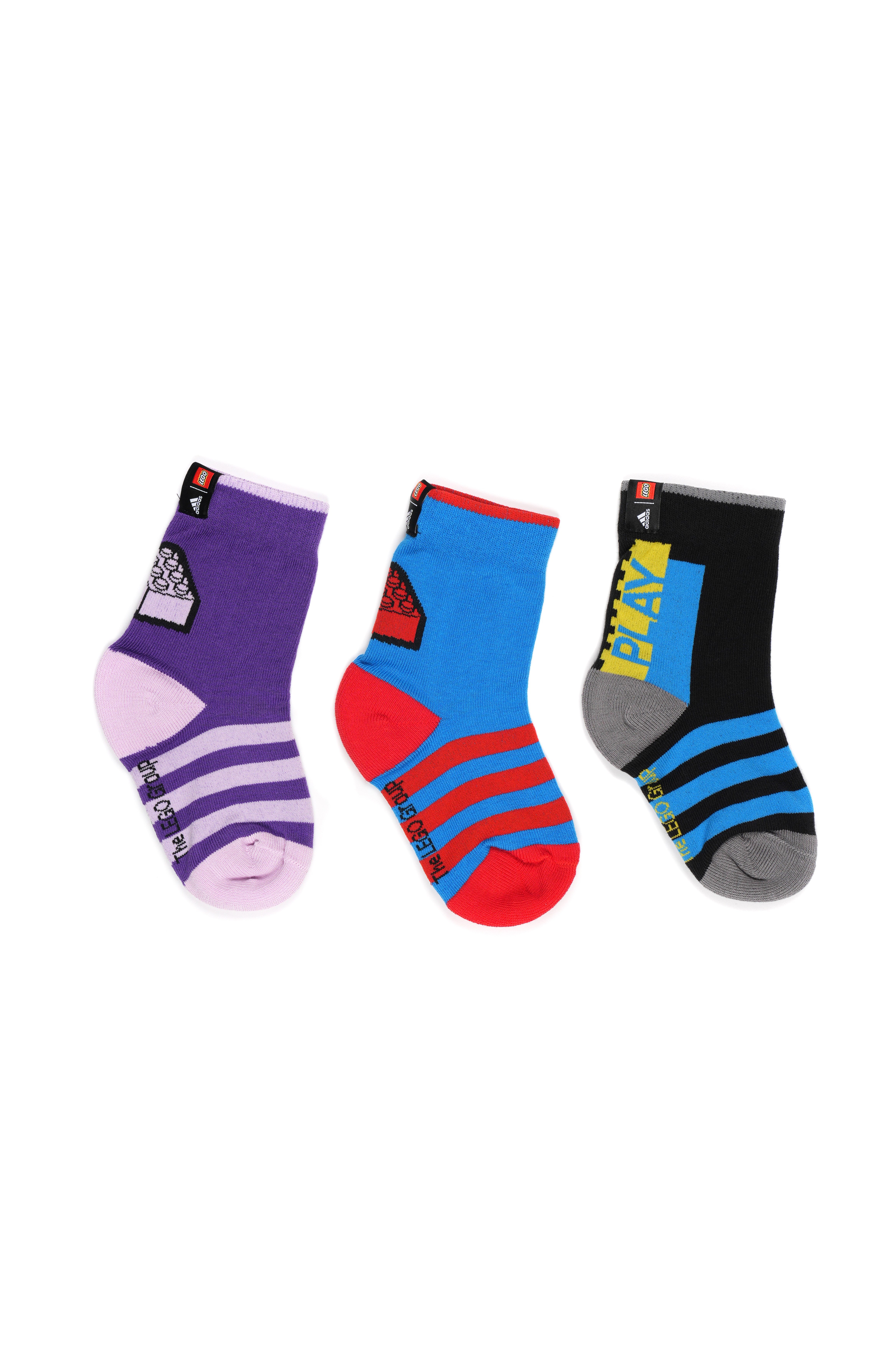Adidas Kids - Socks Unisex Solid - Pack Of 3 - Multicolor