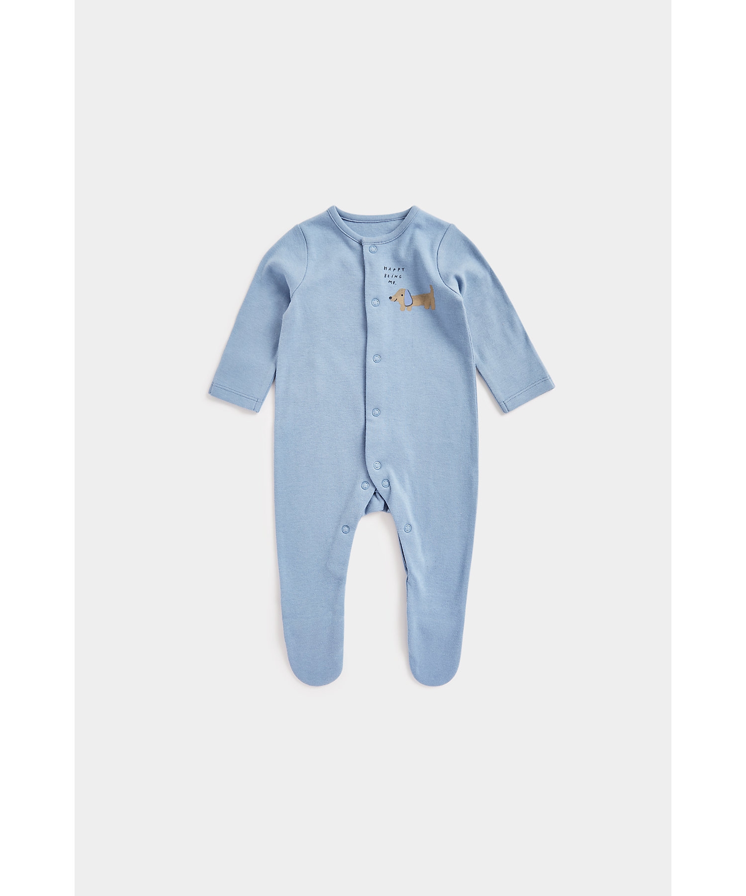 Mothercare | Unisex Full Sleeves Sleepsuits Front Open -Multicolor 4