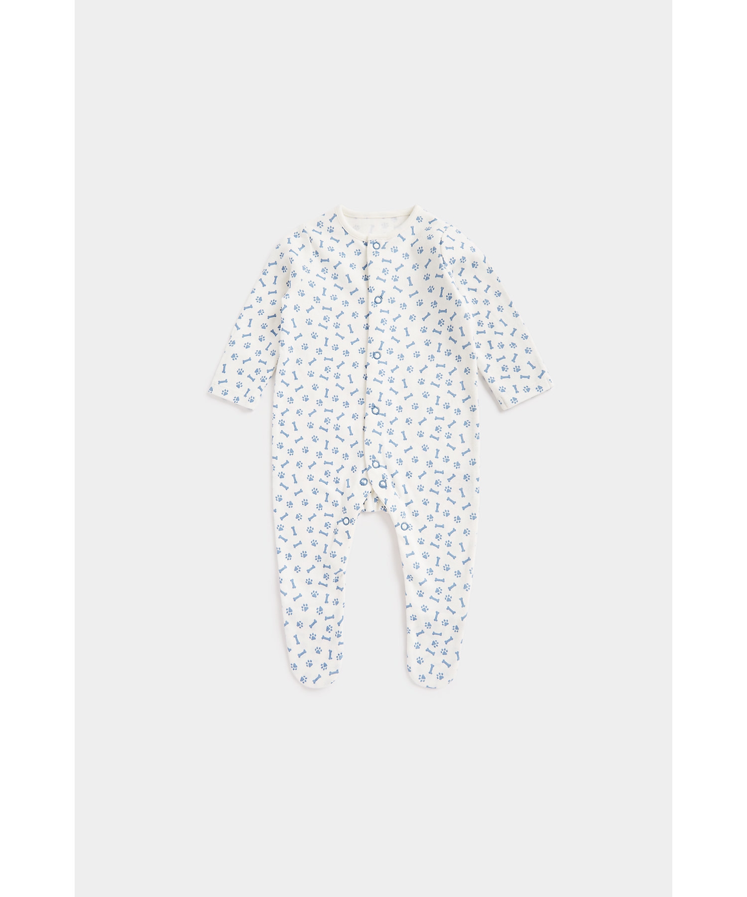 Mothercare | Unisex Full Sleeves Sleepsuits Front Open -Multicolor 5
