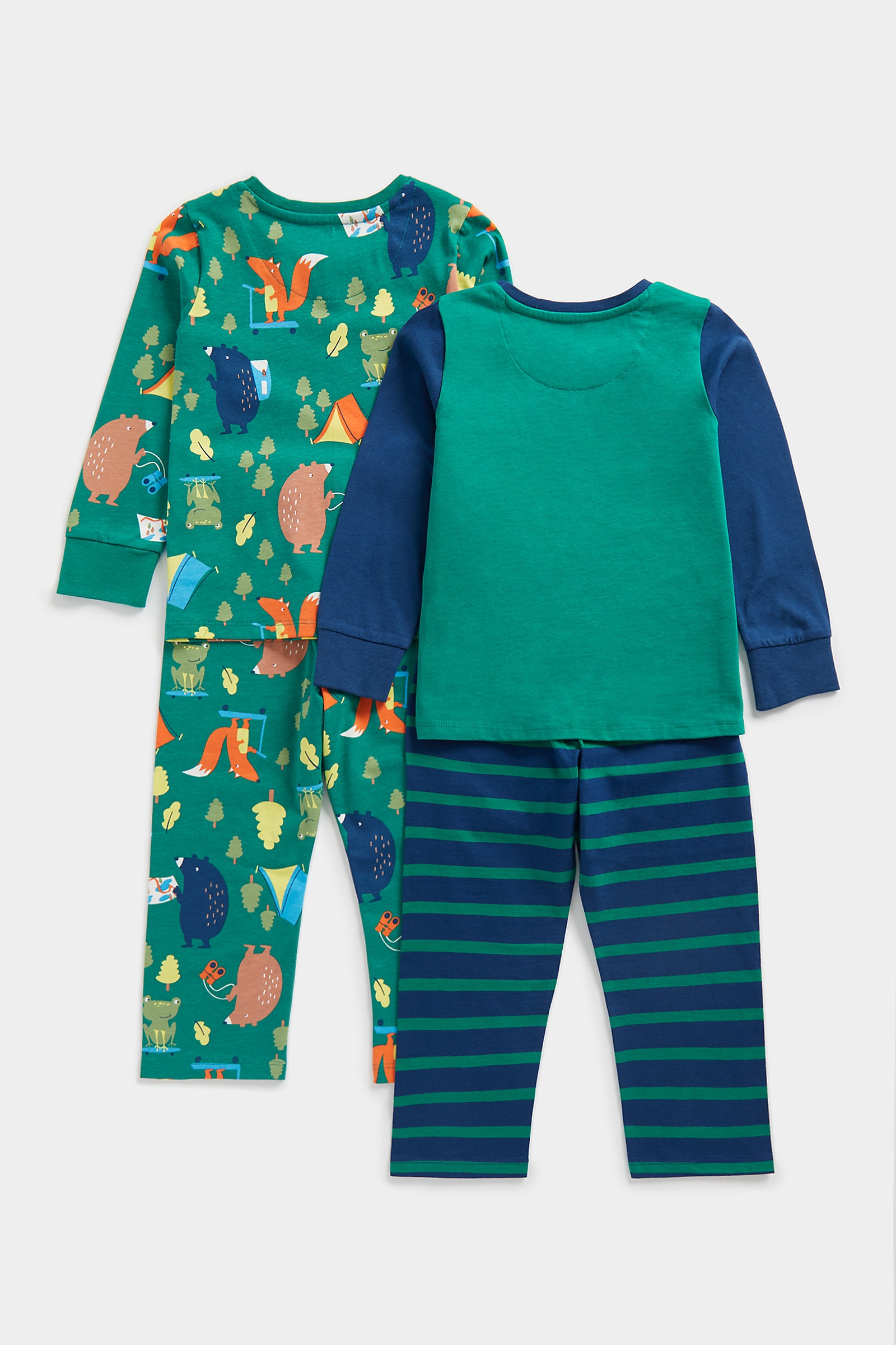Mothercare | Mothercare Boys Full Sleeves Pyjama-Pack of 2-Green 1