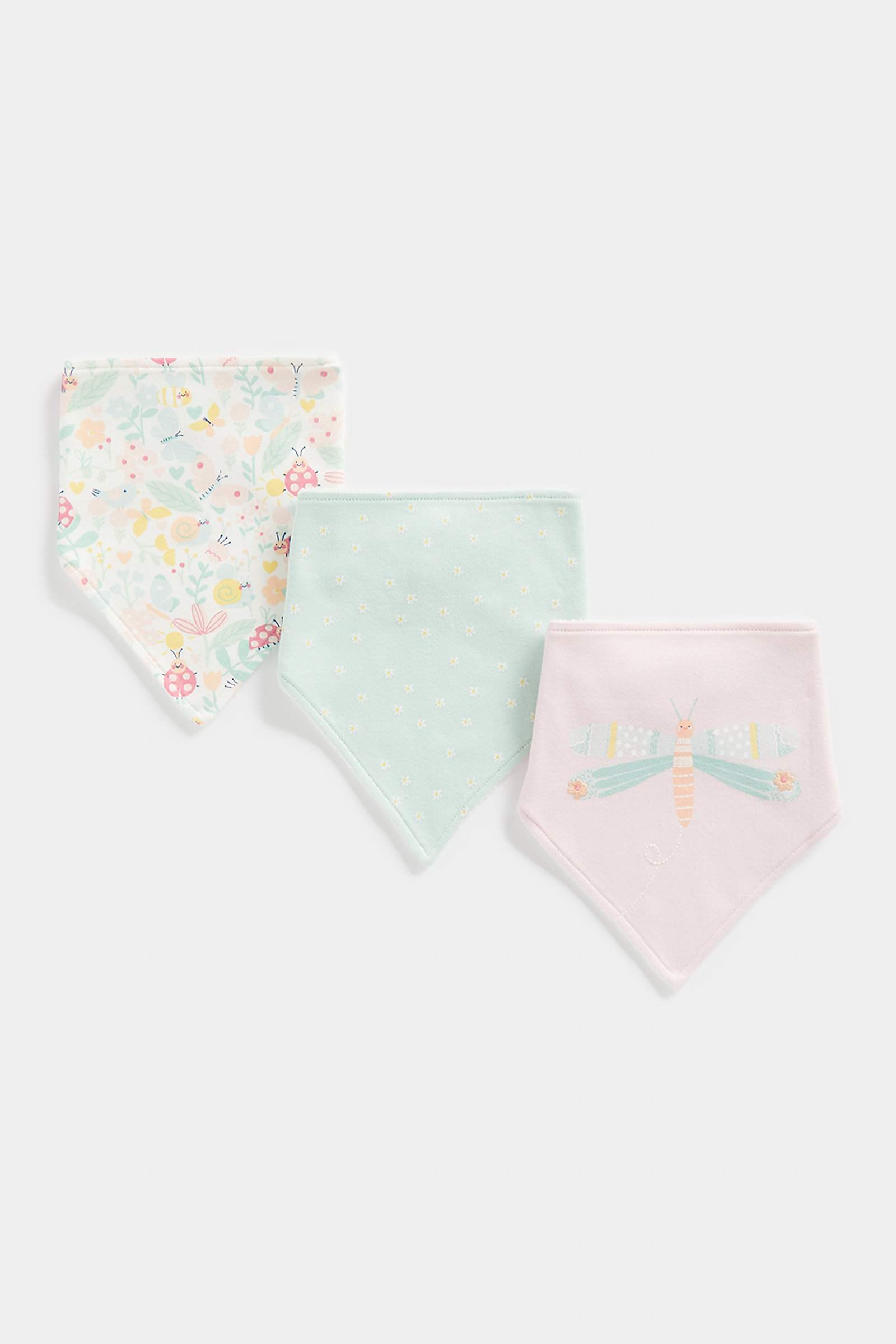 Mothercare Girls Busy Garden Bib -Multicolor