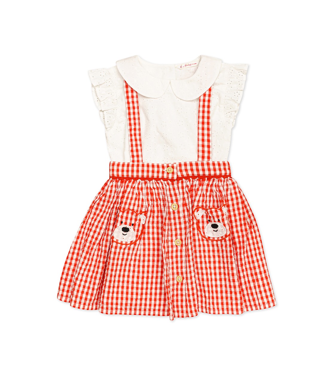h by hamleys baby girl heritage sets & dungarees- multi colour