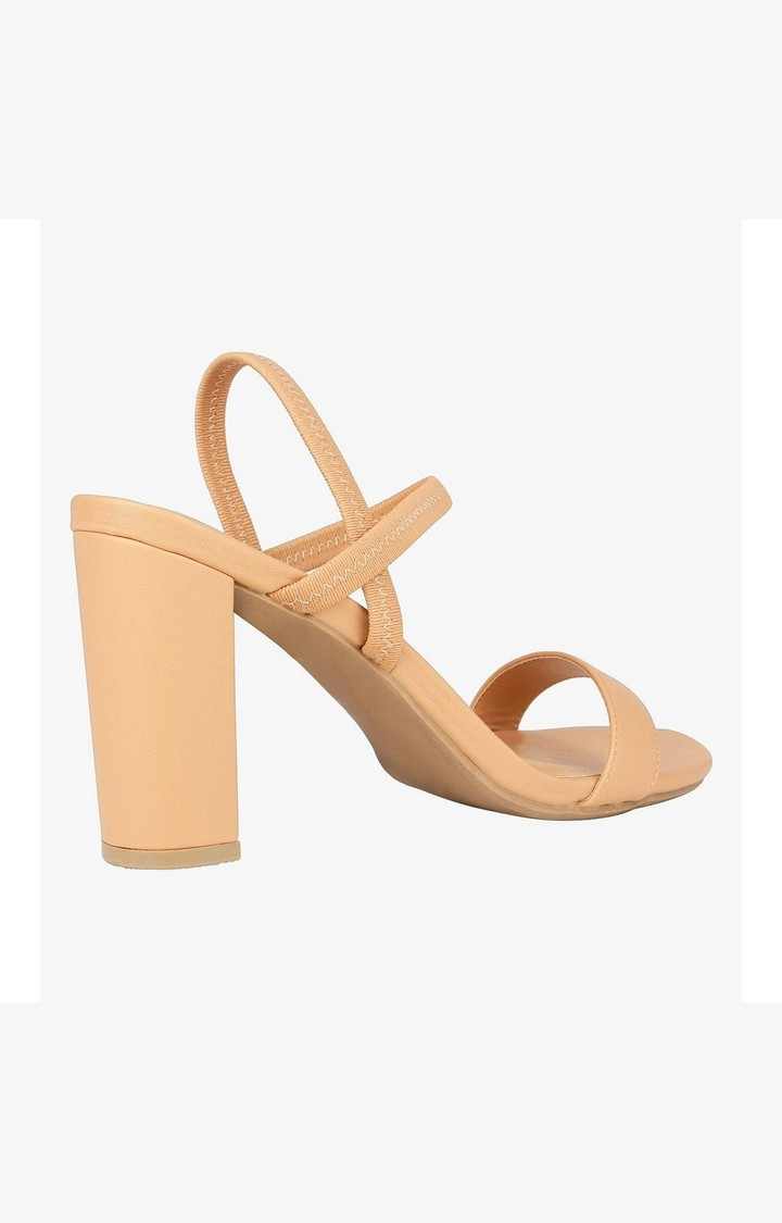 Seerah Beige Heel Sandals