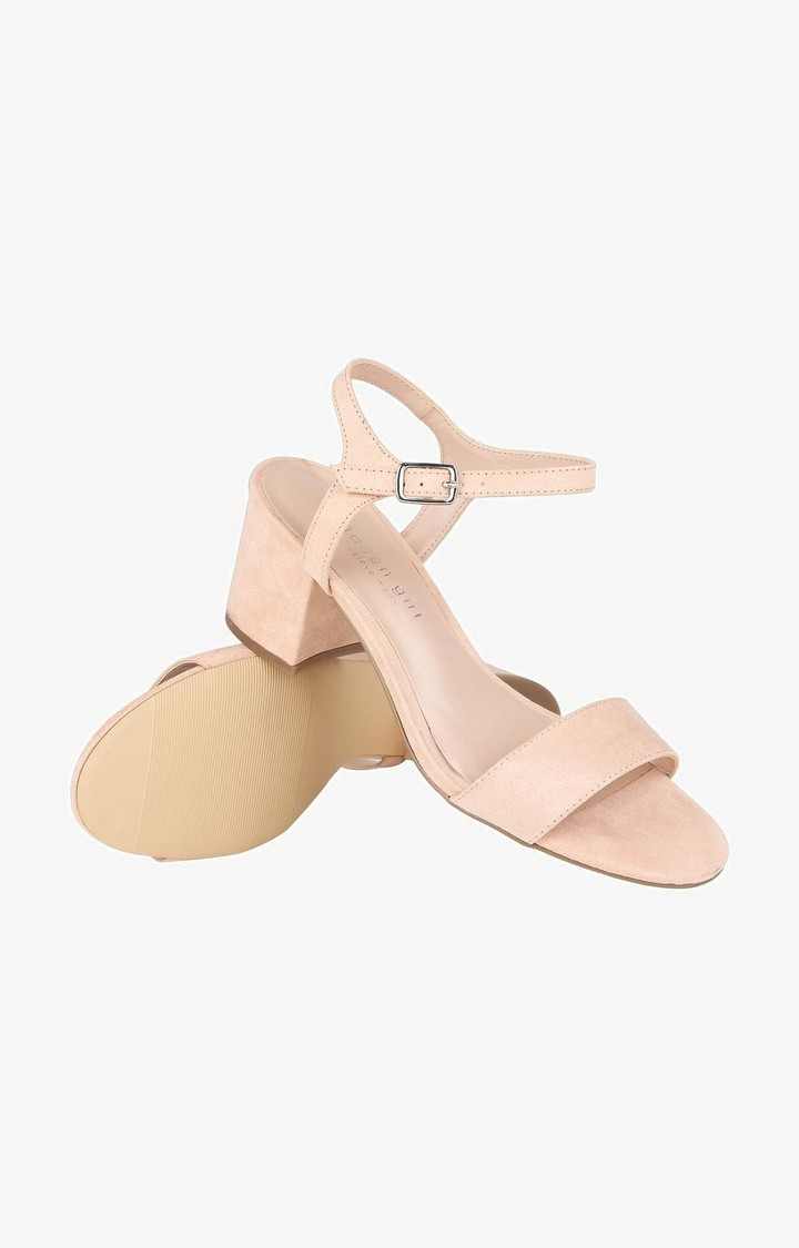 Landon Beige Heel Sandals