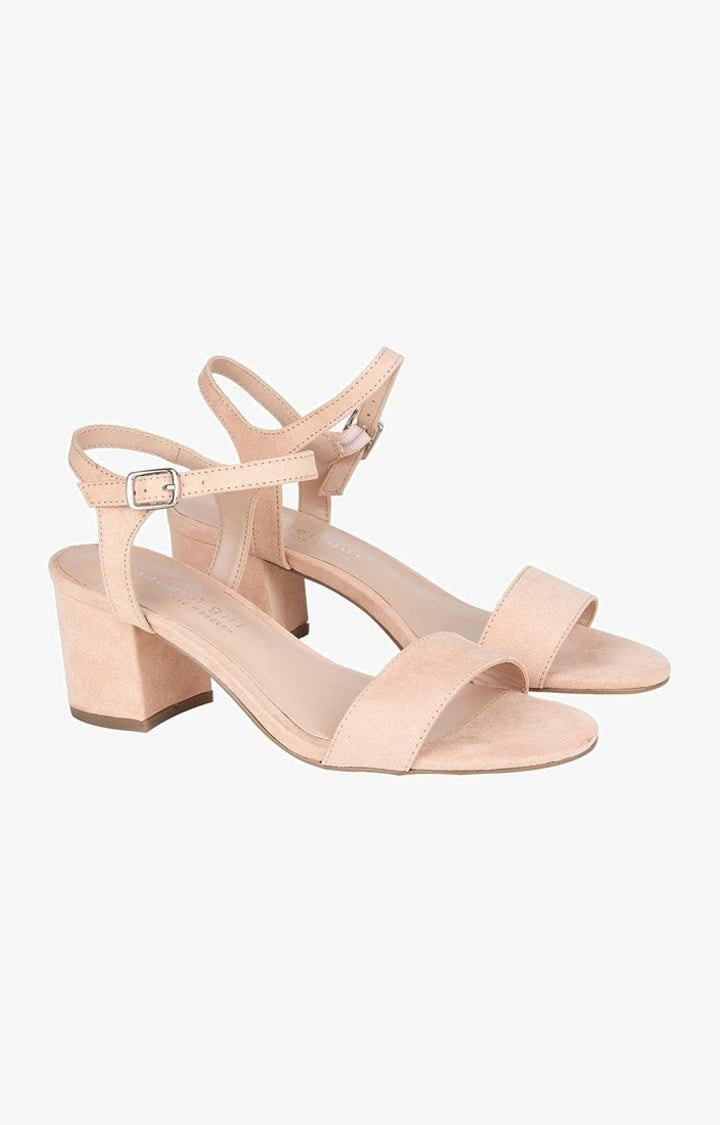 Landon Beige Heel Sandals