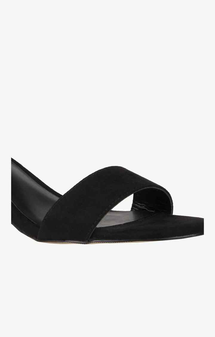 Landon Black Heel Sandals
