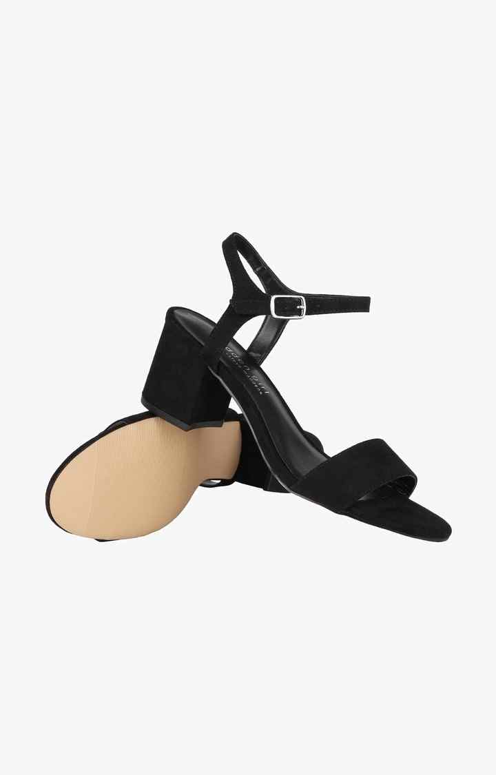 Landon Black Heel Sandals