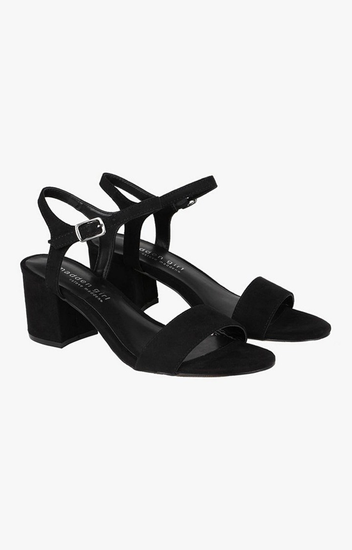 Landon Black Heel Sandals