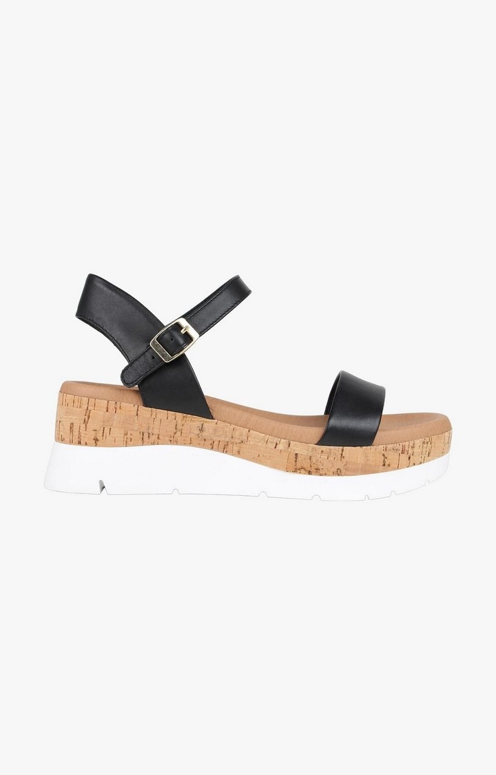 Roselita Black Wedges