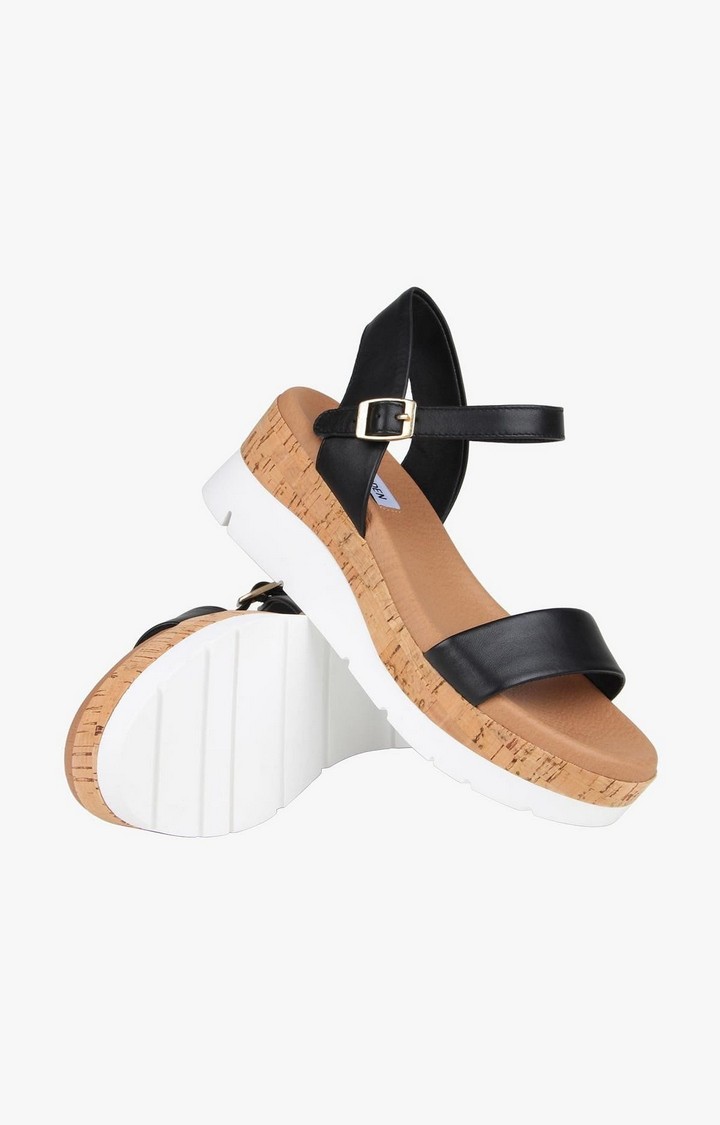 Roselita Black Wedges