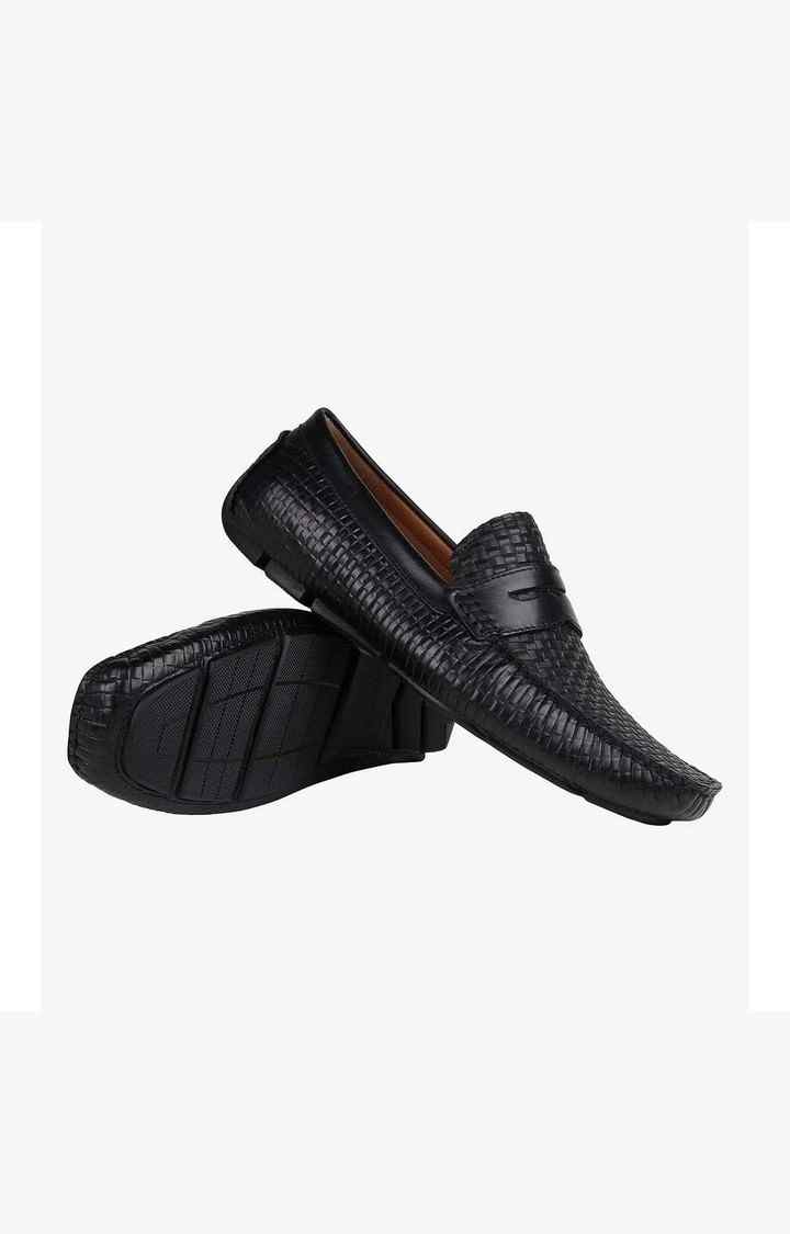 Breezes Black Driver Loafers