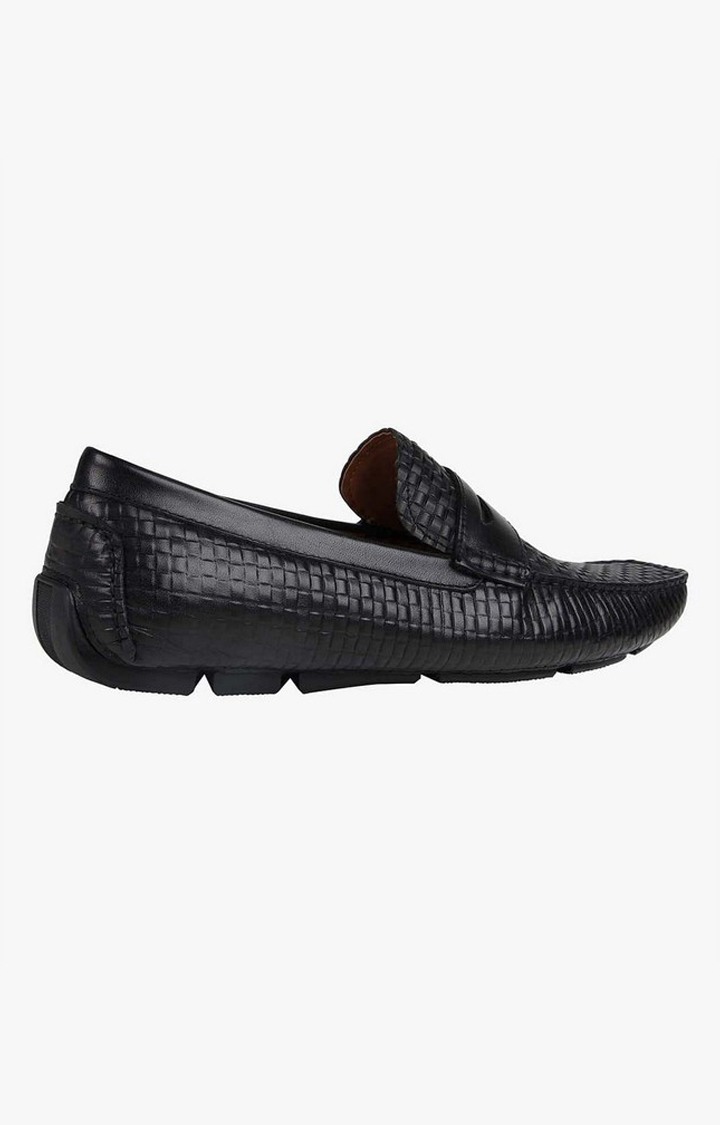 Breezes Black Driver Loafers