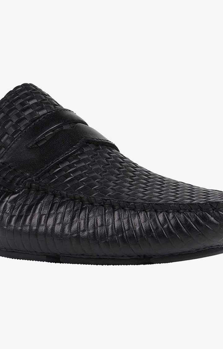 Breezes Black Driver Loafers