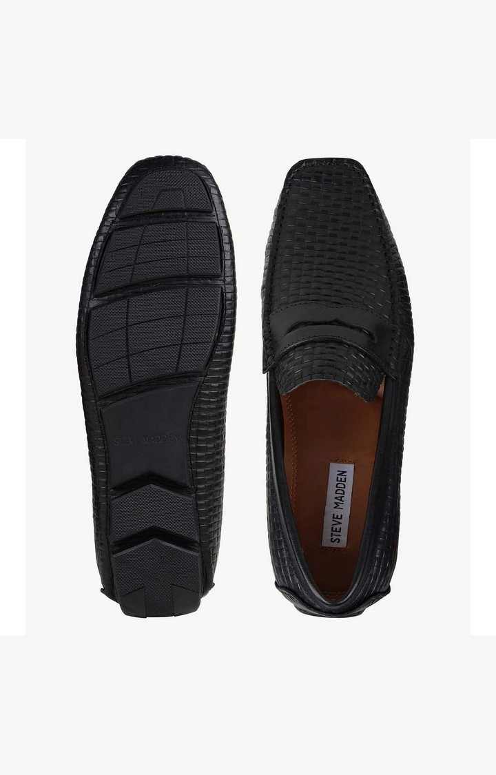 Breezes Black Driver Loafers