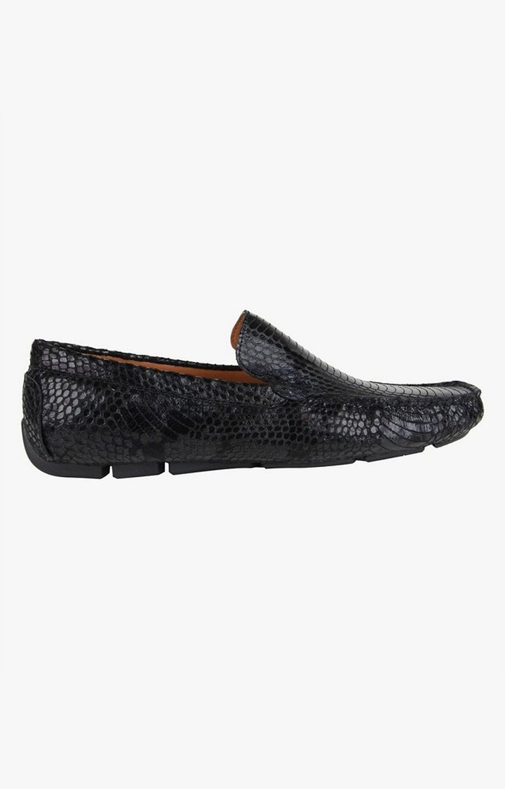 Breezes-S Black Driver Loafers