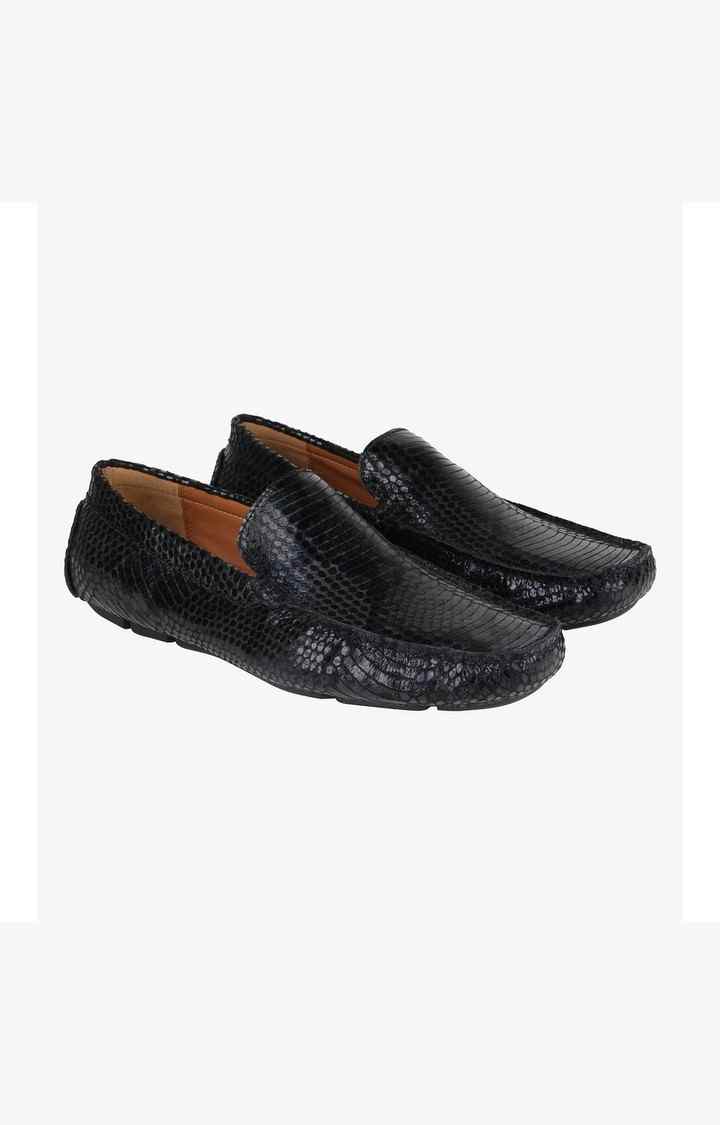 Breezes-S Black Driver Loafers