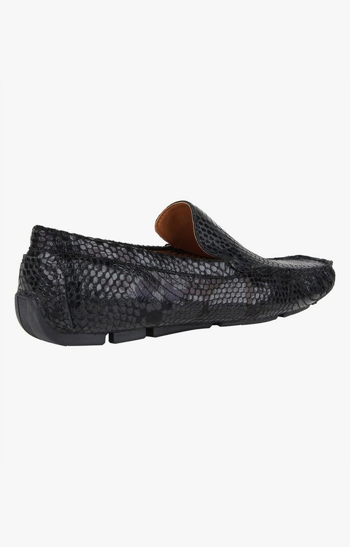 Breezes-S Black Driver Loafers