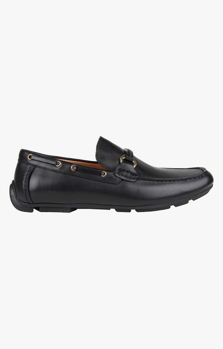 Krack Black Driver Loafers