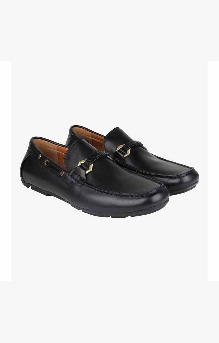 Krack Black Driver Loafers