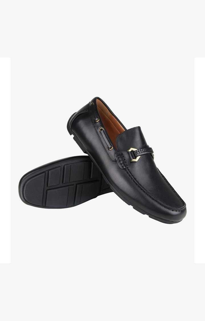 Krack Black Driver Loafers