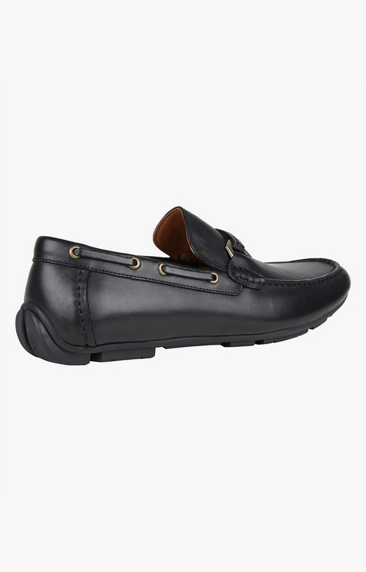 Krack Black Driver Loafers
