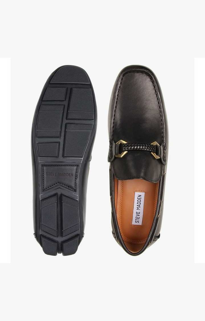 Krack Black Driver Loafers