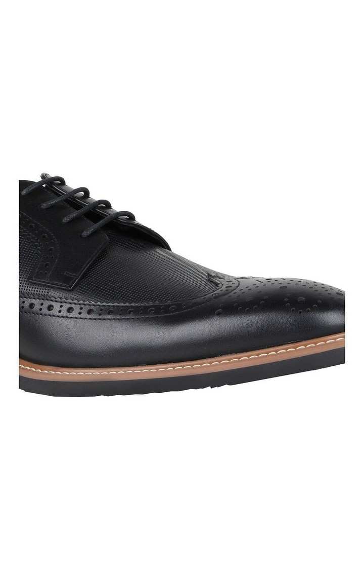 Kevinn Black Tie-Ups & Dress Loafers
