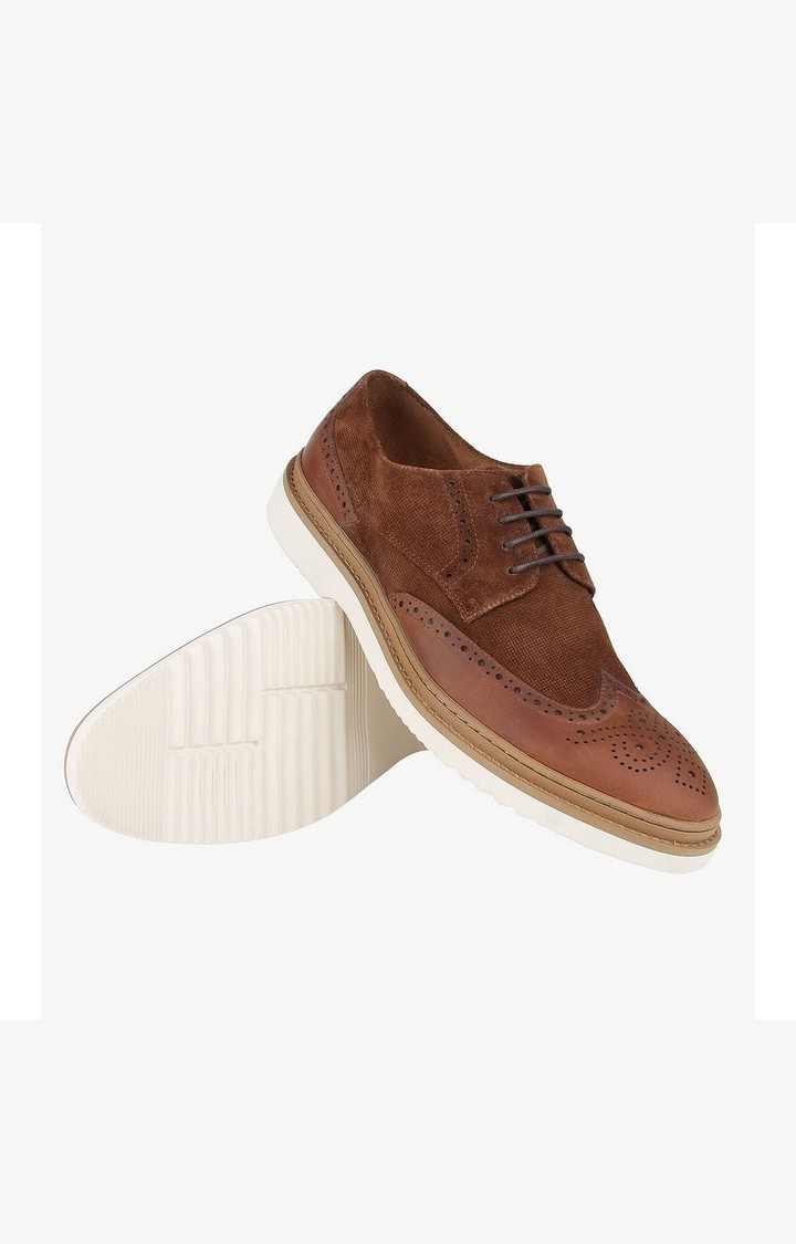 Devon Brown Tie-Ups & Dress Loafers