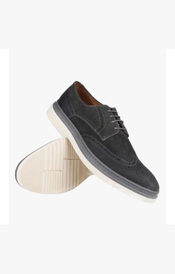Devon Grey Tie-Ups & Dress Loafers