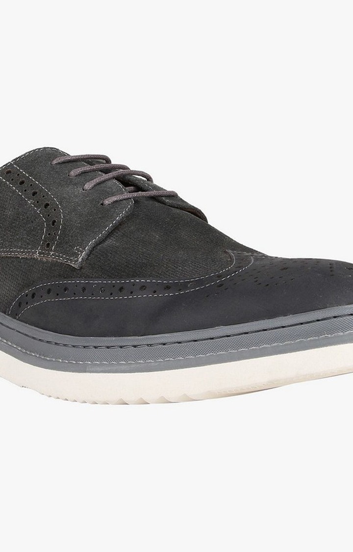 Devon Grey Tie-Ups & Dress Loafers