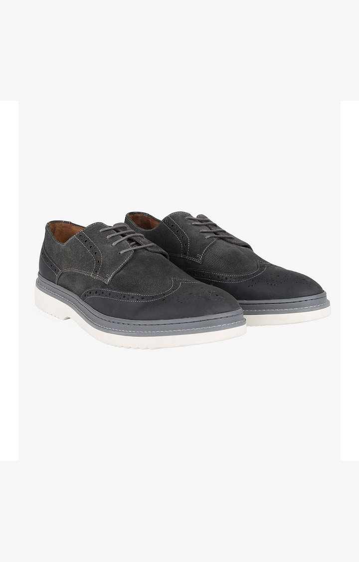 Devon Grey Tie-Ups & Dress Loafers