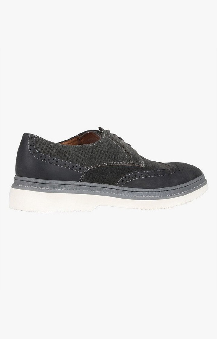 Devon Grey Tie-Ups & Dress Loafers