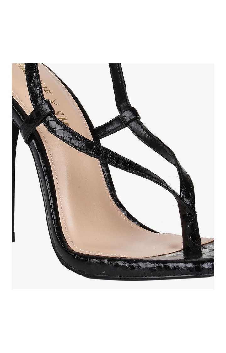 Bashment Black Heel Sandals