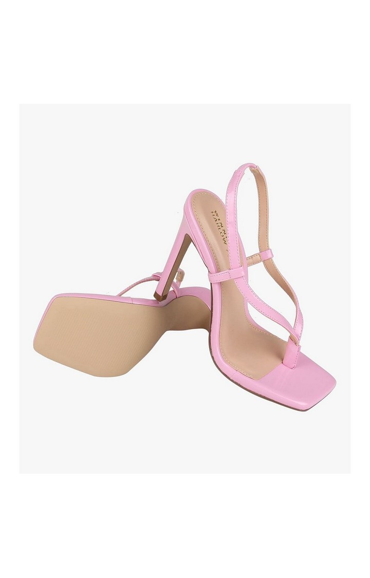 Bashment Pink Heel Sandals
