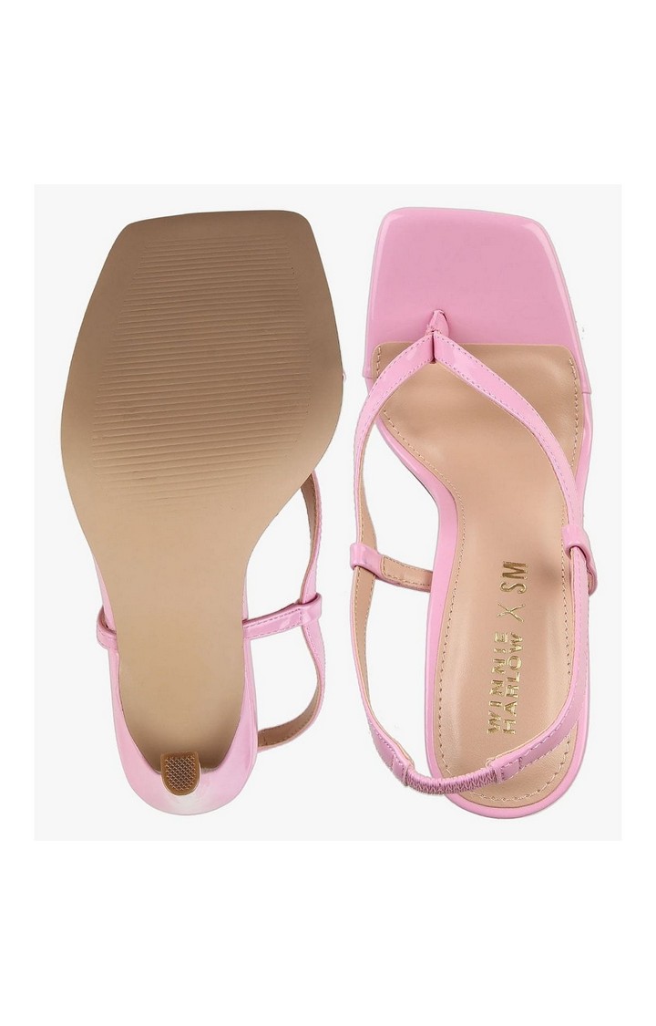 Bashment Pink Heel Sandals