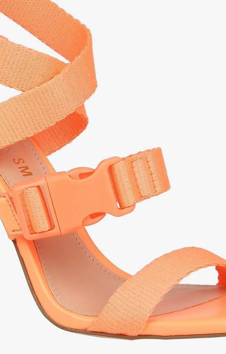 Rumpunch Orange Heel Sandals