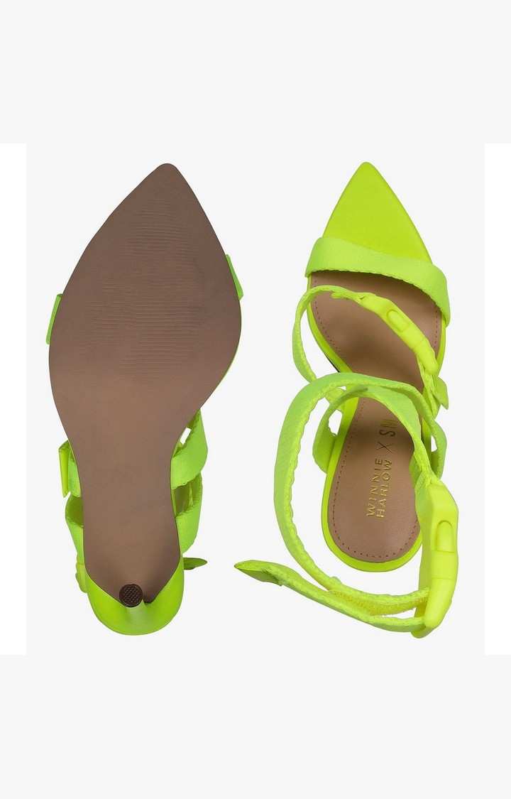 Rumpunch Yellow Heel Sandals