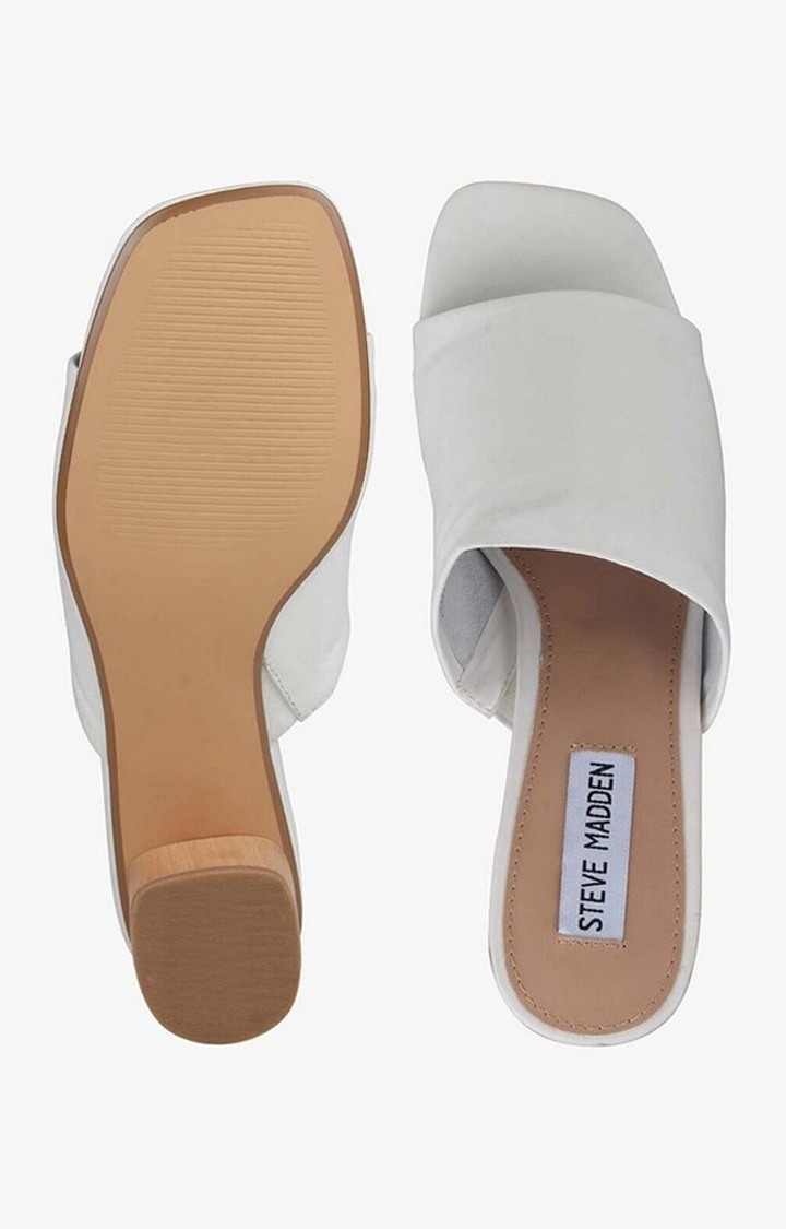 Emersen White Heel Sandals