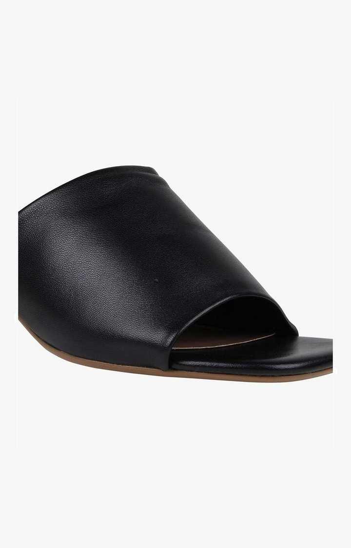 Emersen Black Heel Sandals