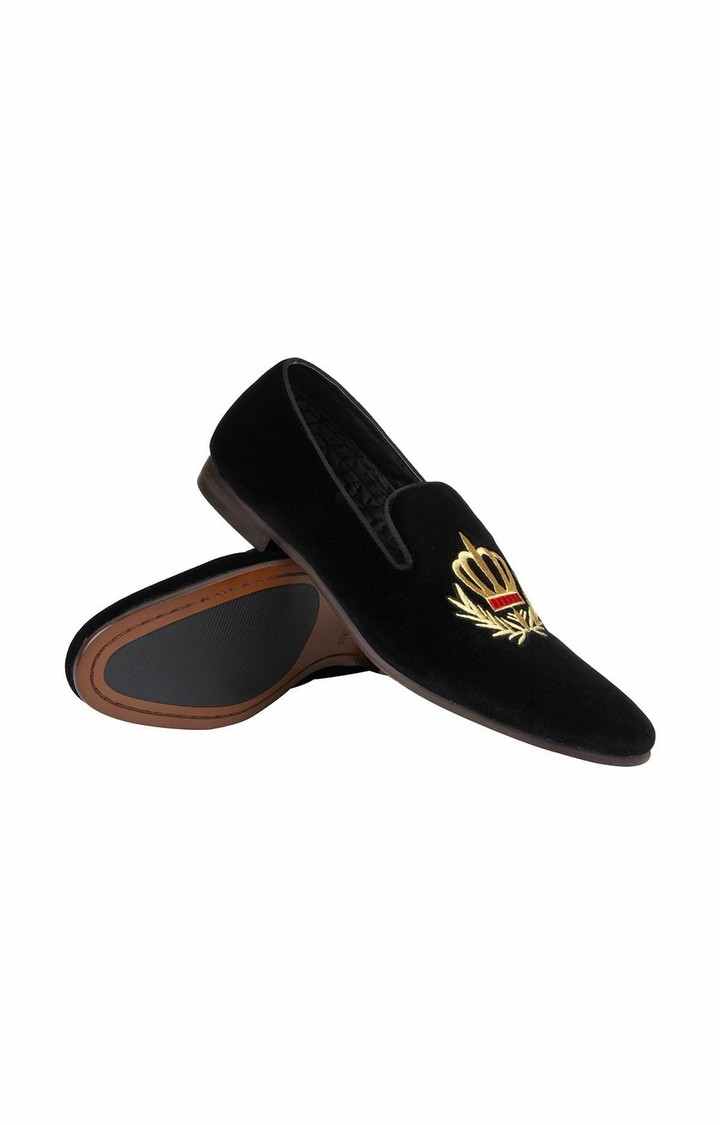 Leonardo Black Driver Loafers