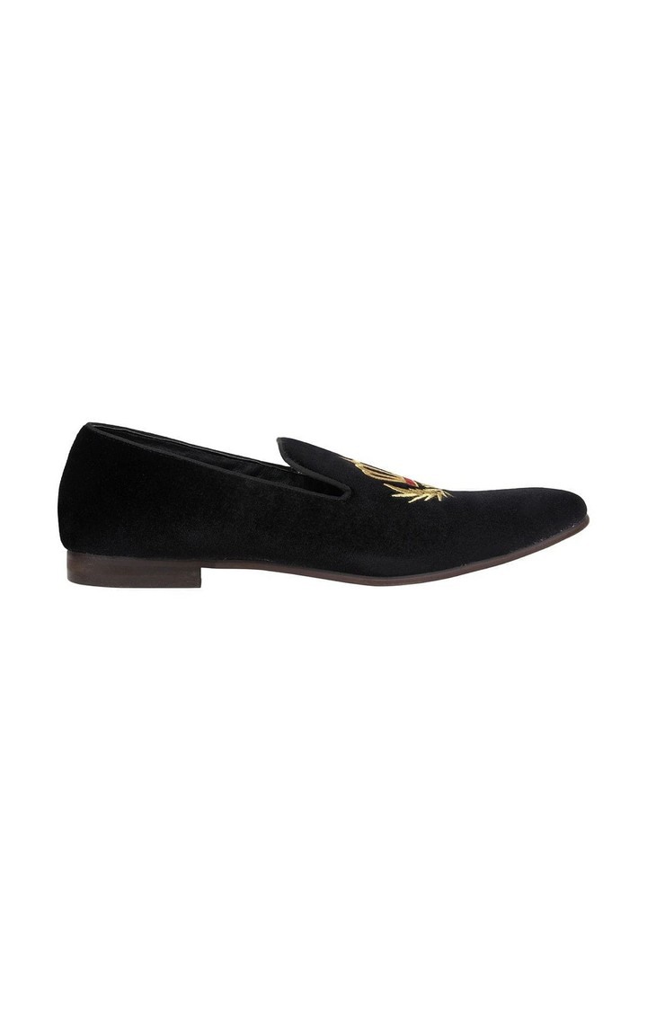 Leonardo Black Driver Loafers