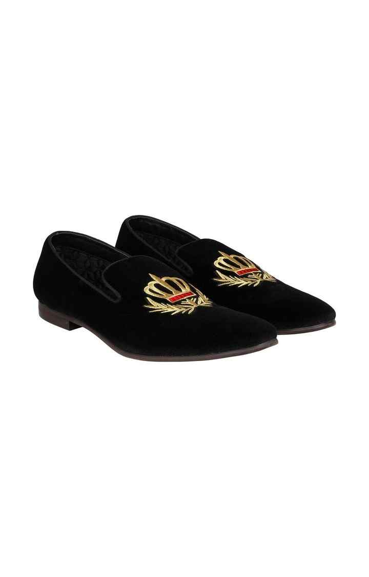 Leonardo Black Driver Loafers