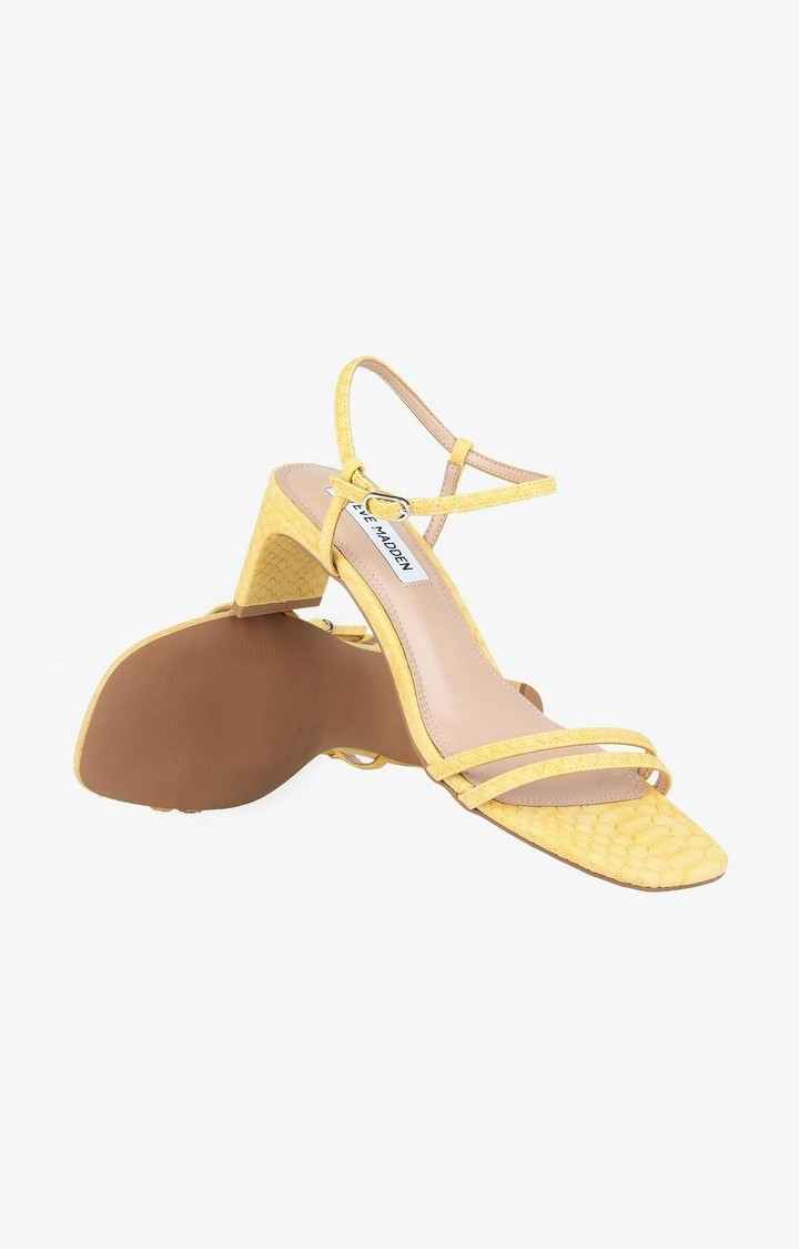 Livana Yellow Heel Sandals